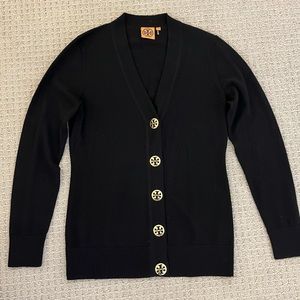 Black Tory Burch 100% Merino Wool Sweater (M)